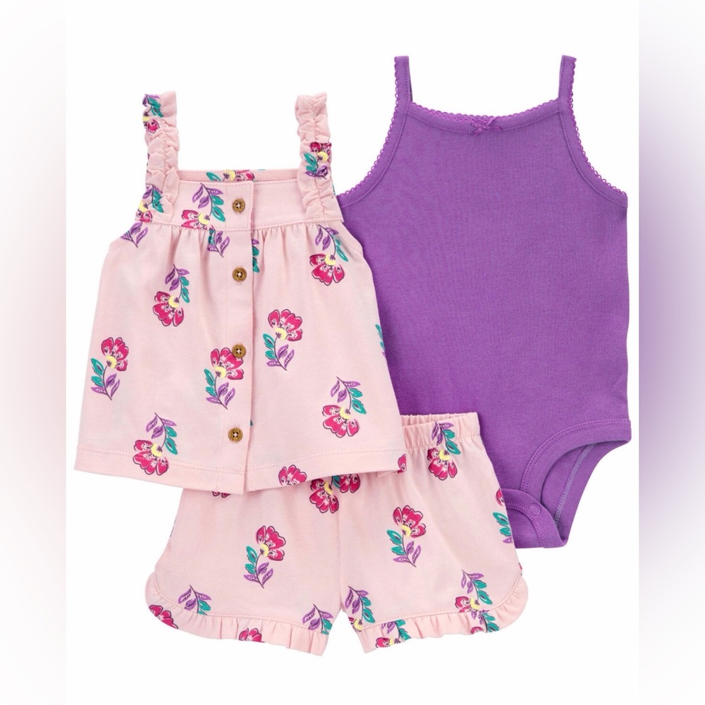 Colorful Baby Romper Set bloomers top bundle lot 24 months Carter’s